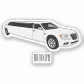Sticker Caricature limousine (Recto)