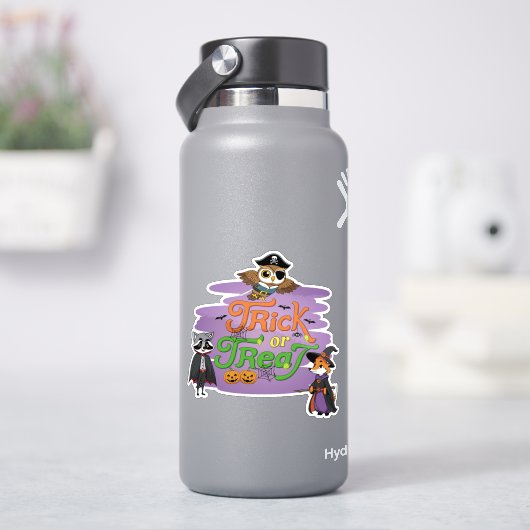 Sticker Caricature pour animaux de bois - Brouillard ou tr (HydroFlask)