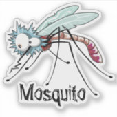 Sticker Caricature pour moustiques (Devant)