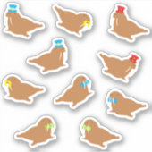 Sticker Caricature Walrus (Devant)