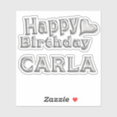 Sticker Carla Happy Birthday (Feuille)