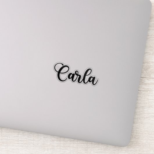 Sticker Carla Name - Calligraphie manuscrite (Détail)