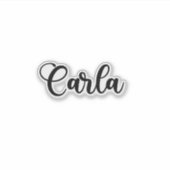 Sticker Carla Name - Calligraphie manuscrite (Devant)