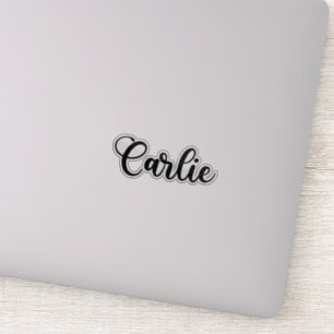 Sticker Carlie Nom - Calligraphie manuscrite