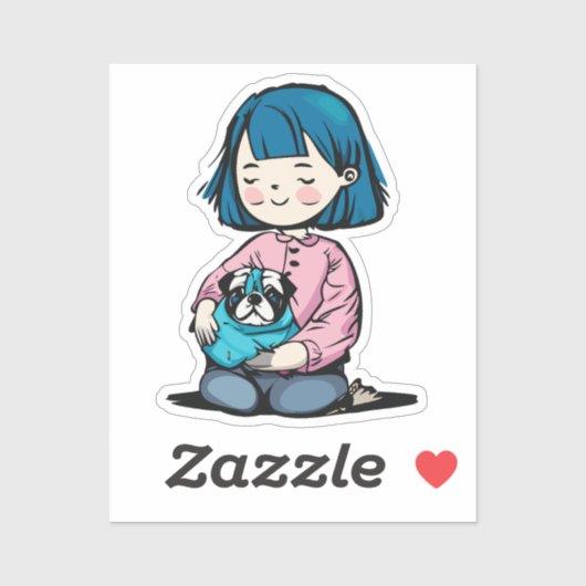 Sticker Carlin et moi (Feuille)