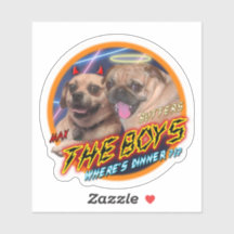 Sticker carlin et Puggle