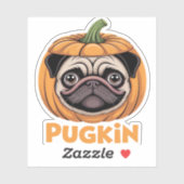 Sticker Carlin Pougkin Halloween Joyeux Halloween T-S surd (Feuille)