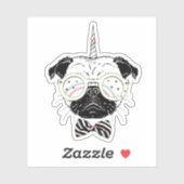 Sticker Carlin Unicorn | Être unique (Feuille)