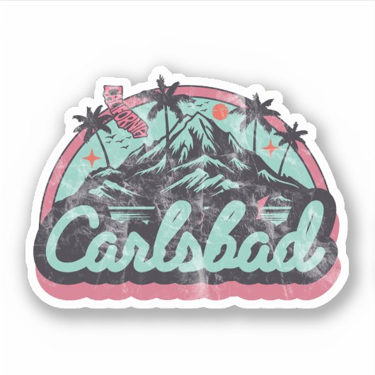 Sticker Carlsbad, Californie (Devant)