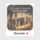 Sticker Carlsbad Cavernes Parc national Nouveau-Mexique (Feuille)