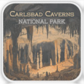 Sticker Carlsbad Cavernes Parc national Nouveau-Mexique (Devant)