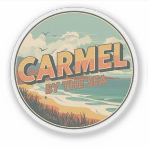 Sticker Carmel au bord de la mer californie côte pacifique