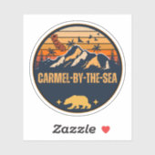 Sticker Carmel-by-the-Sea, Californie (Feuille)