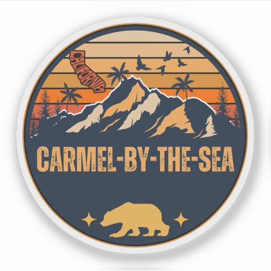 Sticker Carmel-by-the-Sea, Californie (Devant)