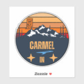 Sticker Carmel, Indiana (Feuille)