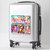 Sticker CARNAVAL DE VENISE Mardi Gras Masquerade Masques M (Sur valise)