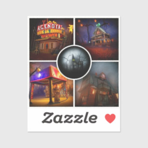 Sticker Carnaval des Ombres : Entrez dans les Funhouses to