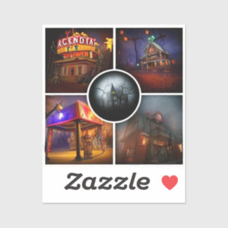 Sticker Carnaval des Ombres : Entrez dans les Funhouses to