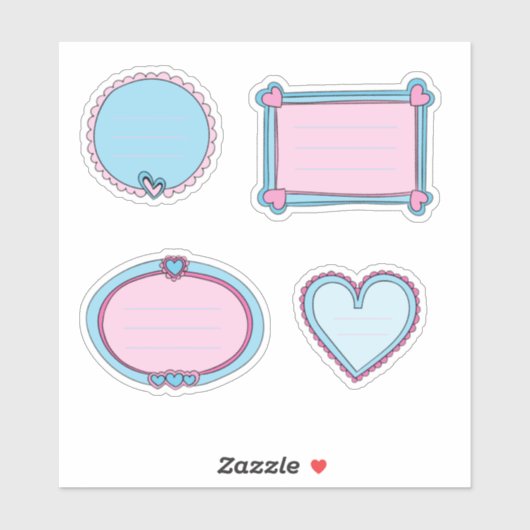 Sticker Carnet d'amour (Feuille)