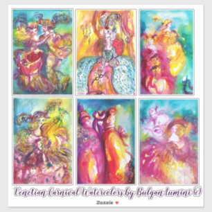 Sticker CARNIVAL OF VENICE Masquerade de mardi gras