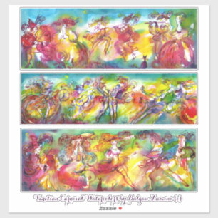 Sticker CARNIVAL VENICE Mardi Gras Masquerade Danse Musiqu