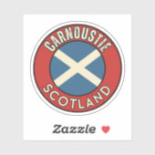 Sticker Carnoustie, Écosse (Feuille)