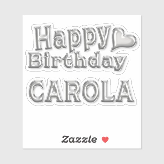 Sticker Carola Happy Birthday (Feuille)