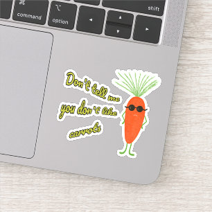 Sticker carotte cool