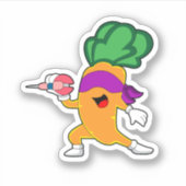 Sticker Carottes fléchettes (Devant)