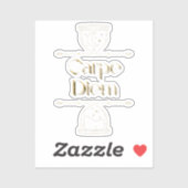 Sticker Carpe diem (Feuille)