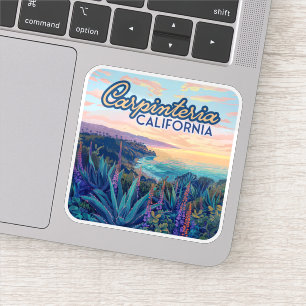 Sticker Carpinteria Californie Père Noël Barbara Ventura B