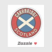 Sticker Carrbridge, Écosse (Feuille)