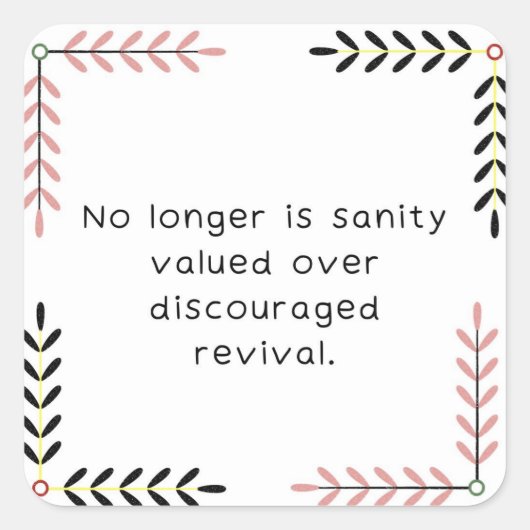 Sticker carré (Devant)