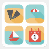 Sticker Carré (Devant)