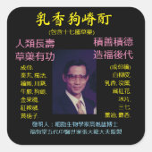 Sticker carré (Devant)