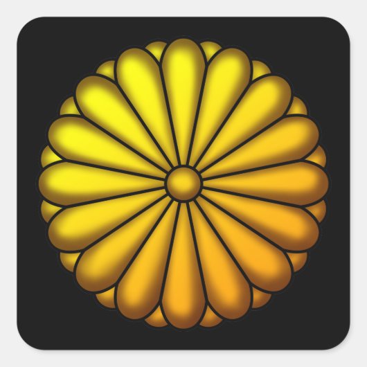 STICKER CARRÉ 菊の御紋 (Devant)