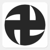 STICKER CARRÉ 鎌卍 (戸隠神社) (Devant)