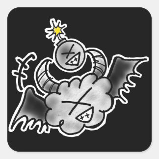 STICKER CARRÉ 面白? ラウンドシール