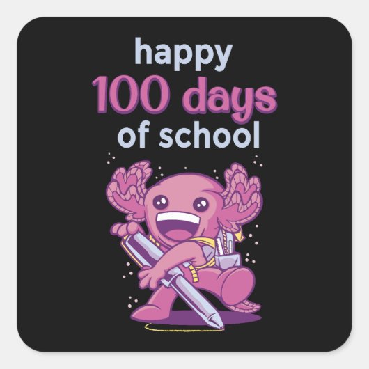 Sticker Carré 100 jours d'école (Devant)