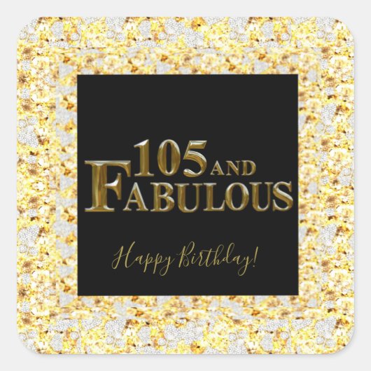 Sticker Carré 105e anniversaire (Devant)