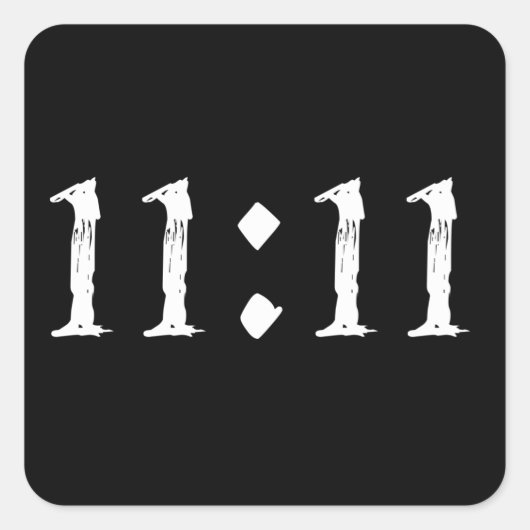 STICKER CARRÉ 11:11 (Devant)