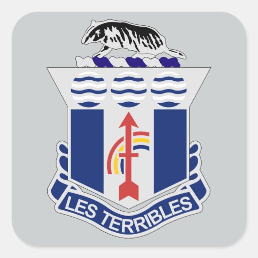 Sticker Carré 127e régiment d'infanterie (Devant)