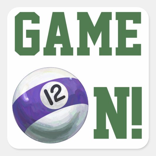 Sticker Carré 12 balles (Devant)