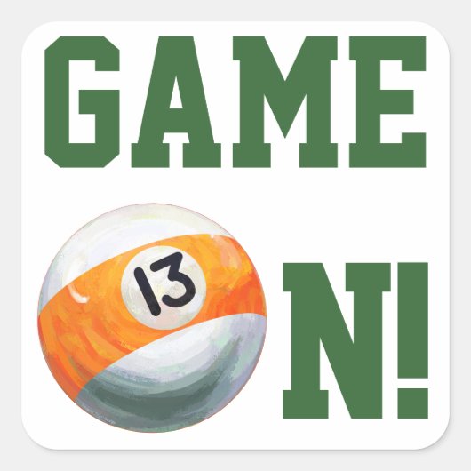 Sticker Carré 13 balle (Devant)