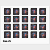 Sticker Carré 13 – Concept Taylor‑Coded Lucky Rebel (Feuille)