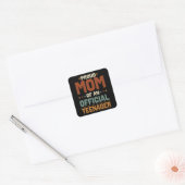 Sticker Carré 13e Birthday Venin de Boys Proud Maman d'office (Enveloppe)