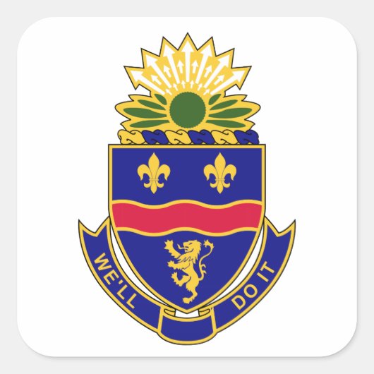 Sticker Carré 148e Régiment d'infanterie - Nous le ferons (Devant)