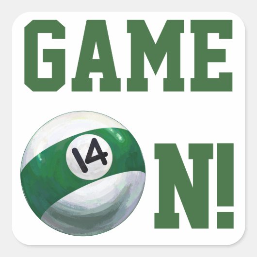 Sticker Carré 14 balles (Devant)