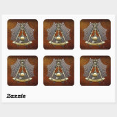 Sticker Carré 14e degré : Grand Elect Mason (Feuille)