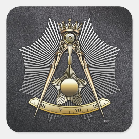 Sticker Carré 14e degré : Grand Elect Mason (Devant)